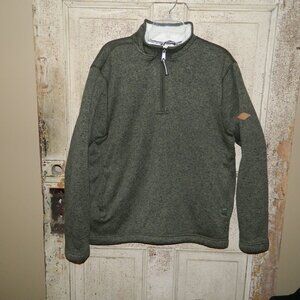 Orvis 1/4 Zip Fleece Pullover Sherpa Lined Size L (OFFICE)